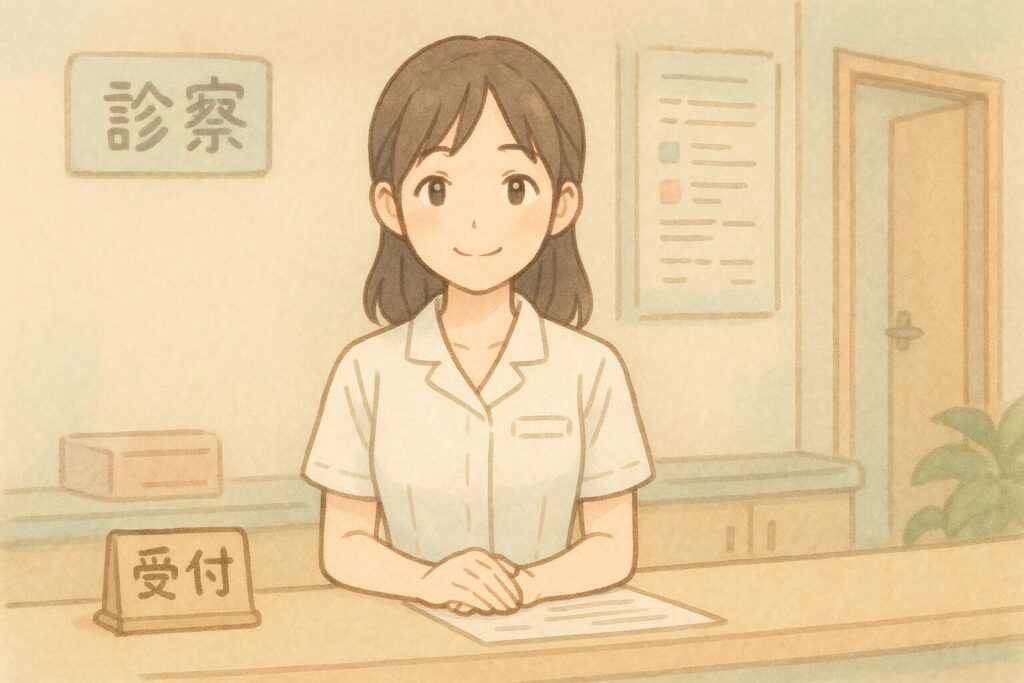 クリニックの受付の画像