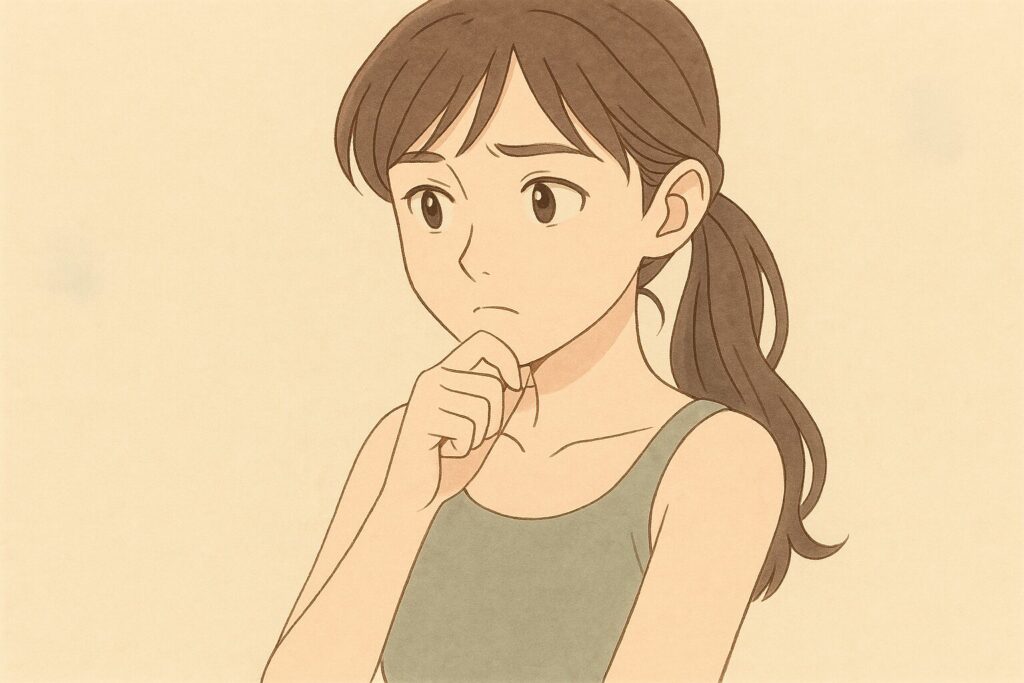 レーザー脱毛時の肌トラブルについて考えている女性